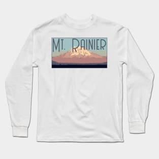 Mt. Rainier Decal Long Sleeve T-Shirt